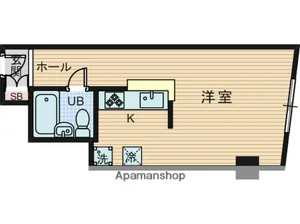 チサンマンション第8新大阪(ワンルーム/8階)の間取り写真