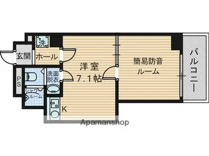 ネオハイツ第3新大阪(2R/7階)の間取り写真