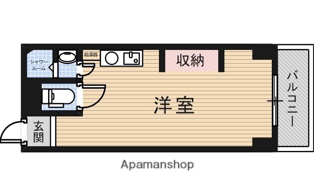 マンションFUJI(1DK/2階)の間取り写真