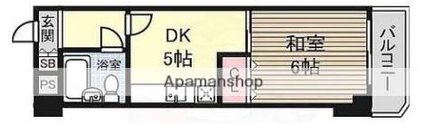 ライトハイツ(1DK/1階)の間取り写真