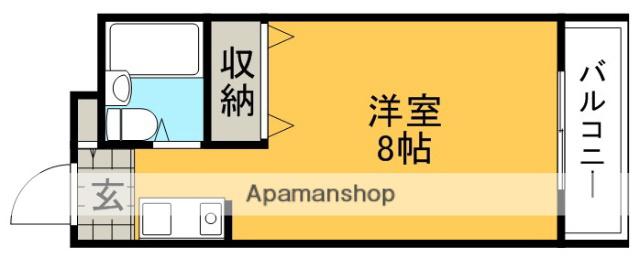 エクセレンス(ワンルーム/3階)の間取り写真