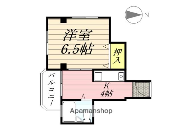 スタジオ108レザン中桜塚(1K/5階)の間取り写真