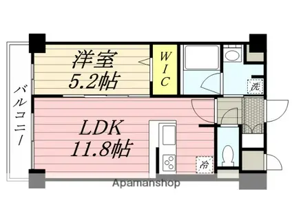 VEGA(1LDK/3階)の間取り写真