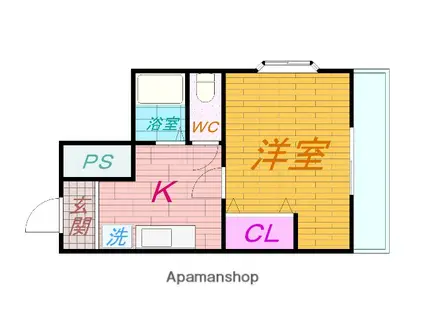 アムール豊中北(1K/7階)の間取り写真