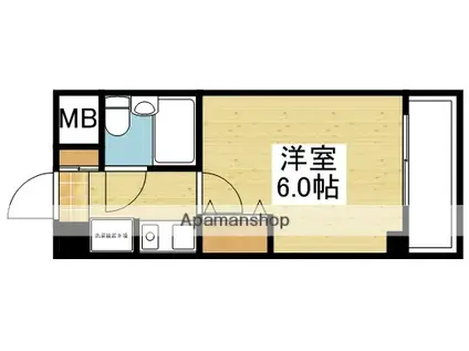 エスリード北大阪(1K/7階)の間取り写真