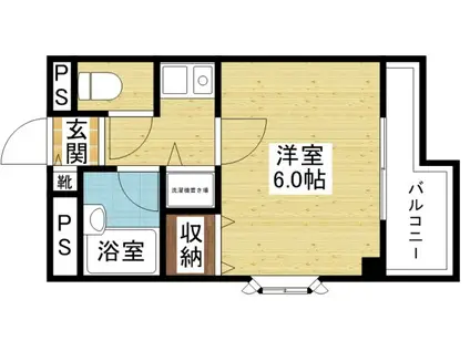 グラン・ピア柴島(1K/3階)の間取り写真