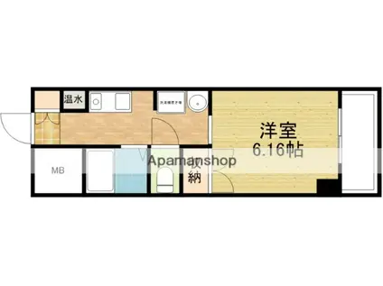 ウィニングパラ江坂(1K/5階)の間取り写真