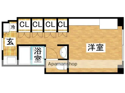 メゾン淀川(ワンルーム/6階)の間取り写真