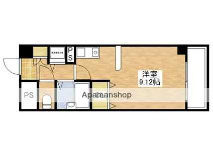 ビスタ江坂南(ワンルーム/2階)の間取り写真