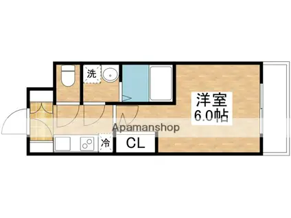 M-RESIDENCE新大阪GARDEN(1K/4階)の間取り写真