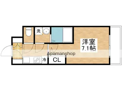 M-RESIDENCE新大阪GARDEN(1K/5階)の間取り写真