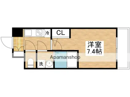 M-RESIDENCE新大阪GARDEN(1K/4階)の間取り写真