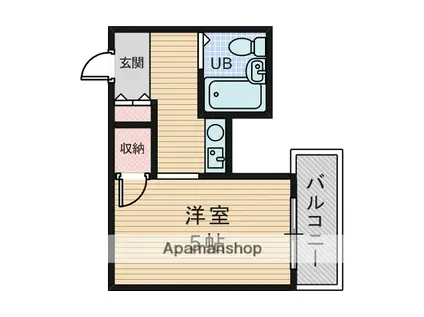 エリータ上新庄(1K/2階)の間取り写真
