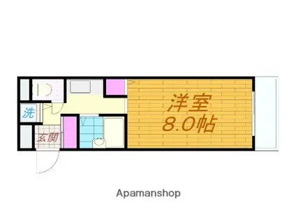 YSAPARTMENT(1K/3階)の間取り写真