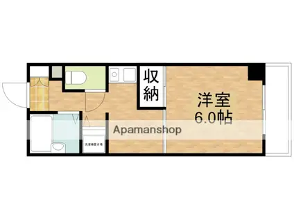 サンクリエイト江坂(1K/2階)の間取り写真