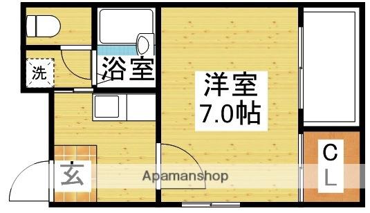 グレースヴィラ(1K/3階)の間取り写真