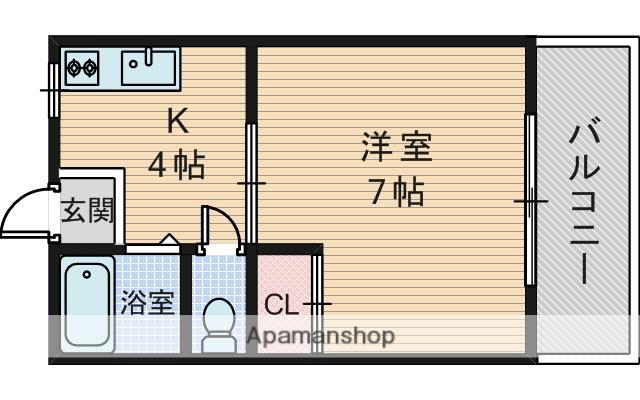 コンフォート南町(1K/1階)の間取り写真