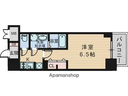 S-RESIDENCE新大阪RISH(1K/2階)の間取り写真