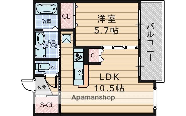 MASION DE 雅(1LDK/1階)の間取り写真