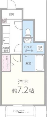 メゾン大島Ⅱ(1K/1階)の間取り写真