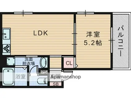 JINパレス井高野(1LDK/3階)の間取り写真