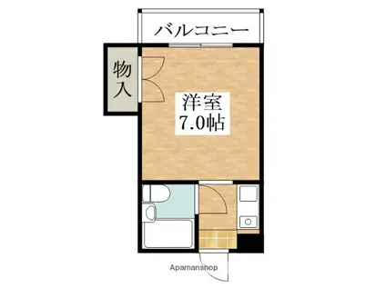 セリバテールハイツ(1K/3階)の間取り写真