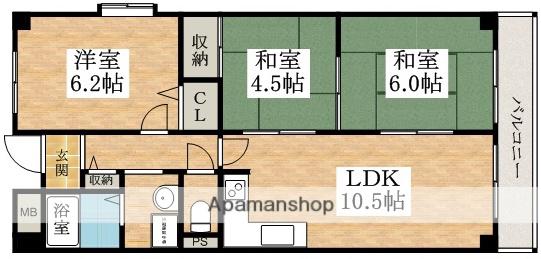 メゾンド・バーブ(3LDK/3階)の間取り写真