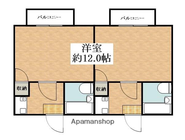 坂本第2マンション(1K/1階)の間取り写真