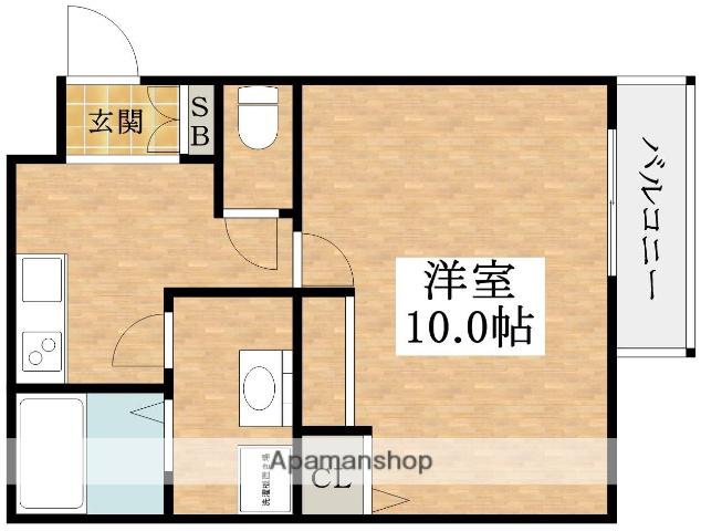 エヌエムサンカンテドゥ(1K/2階)の間取り写真