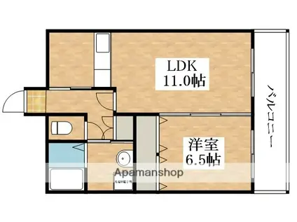 プレアール長居公園Ⅱ(1LDK/3階)の間取り写真