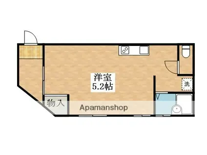 メゾン・ド・ウッド針中野(ワンルーム/2階)の間取り写真