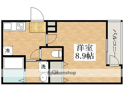 フジパレス針中野Ⅱ番館(1K/2階)の間取り写真