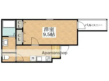 フジパレス喜連瓜破2番館(1K/1階)の間取り写真
