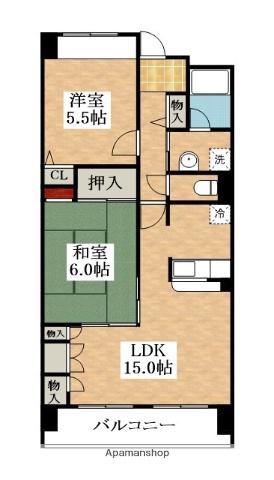 GALAXYWILL中百舌鳥(2LDK/9階)の間取り写真
