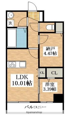 FREEDOM RESIDENCE 松原上田Ⅱ(2LDK/7階)の間取り写真