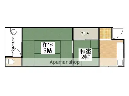 森田文化(2K/2階)の間取り写真