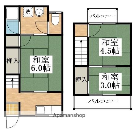 天美北5丁目テラス(3K)の間取り写真