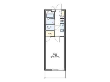 レオパレスアネックス(1K/2階)の間取り写真