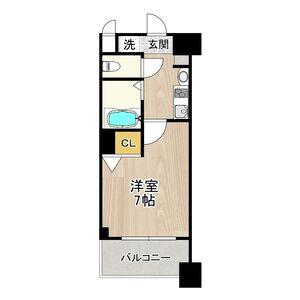 フェニックス日本橋高津(1K/6階)の間取り写真