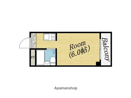 グレース大宮(ワンルーム/4階)の間取り写真