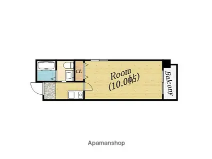 ピアメゾン(1K/2階)の間取り写真