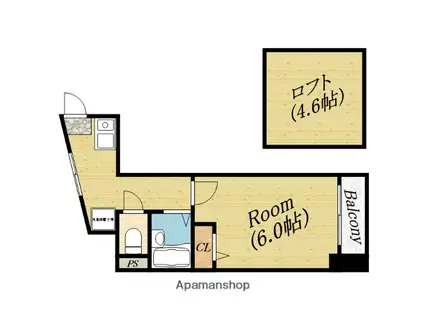 メゾンイストワール(1K/5階)の間取り写真