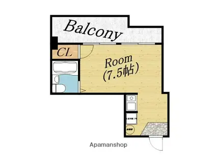 新栄プロパティー千林Ⅰ(ワンルーム/3階)の間取り写真