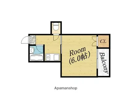 エクセレント旭(1K/3階)の間取り写真