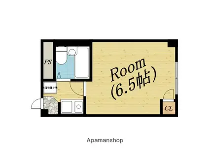 ジョイス千林(1K/4階)の間取り写真