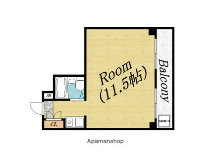 ジョーテラス関目(ワンルーム/4階)の間取り写真