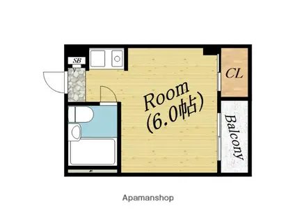 新森ロータリーマンション(ワンルーム/3階)の間取り写真