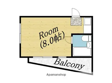 レジデンスアムール(ワンルーム/5階)の間取り写真