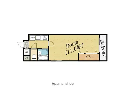 ハイムミスミ(1K/5階)の間取り写真