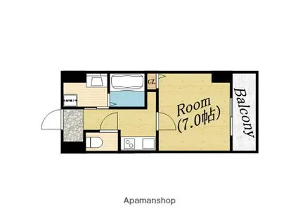 グランエクラ今市(1K/5階)の間取り写真